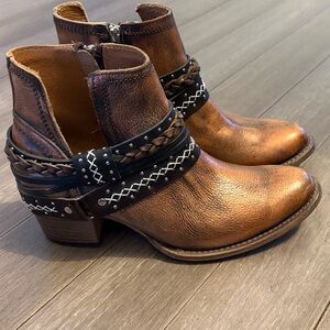 Freebird by Steven Brown Leather Ankle Boots